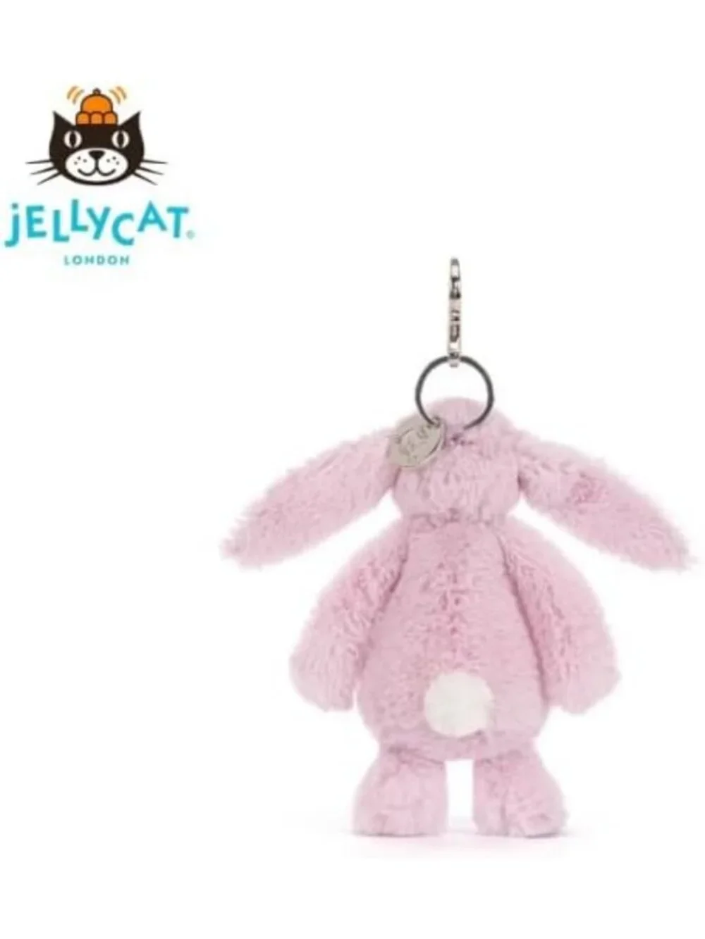 Adorable Blossom Bunny Bag Charm - Jellycat Inspired, Cute Plush Keychain
